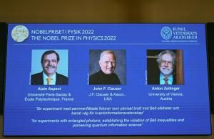 Le Nobel de physique attribué à un trio franco-austro-américain du monde quantique 