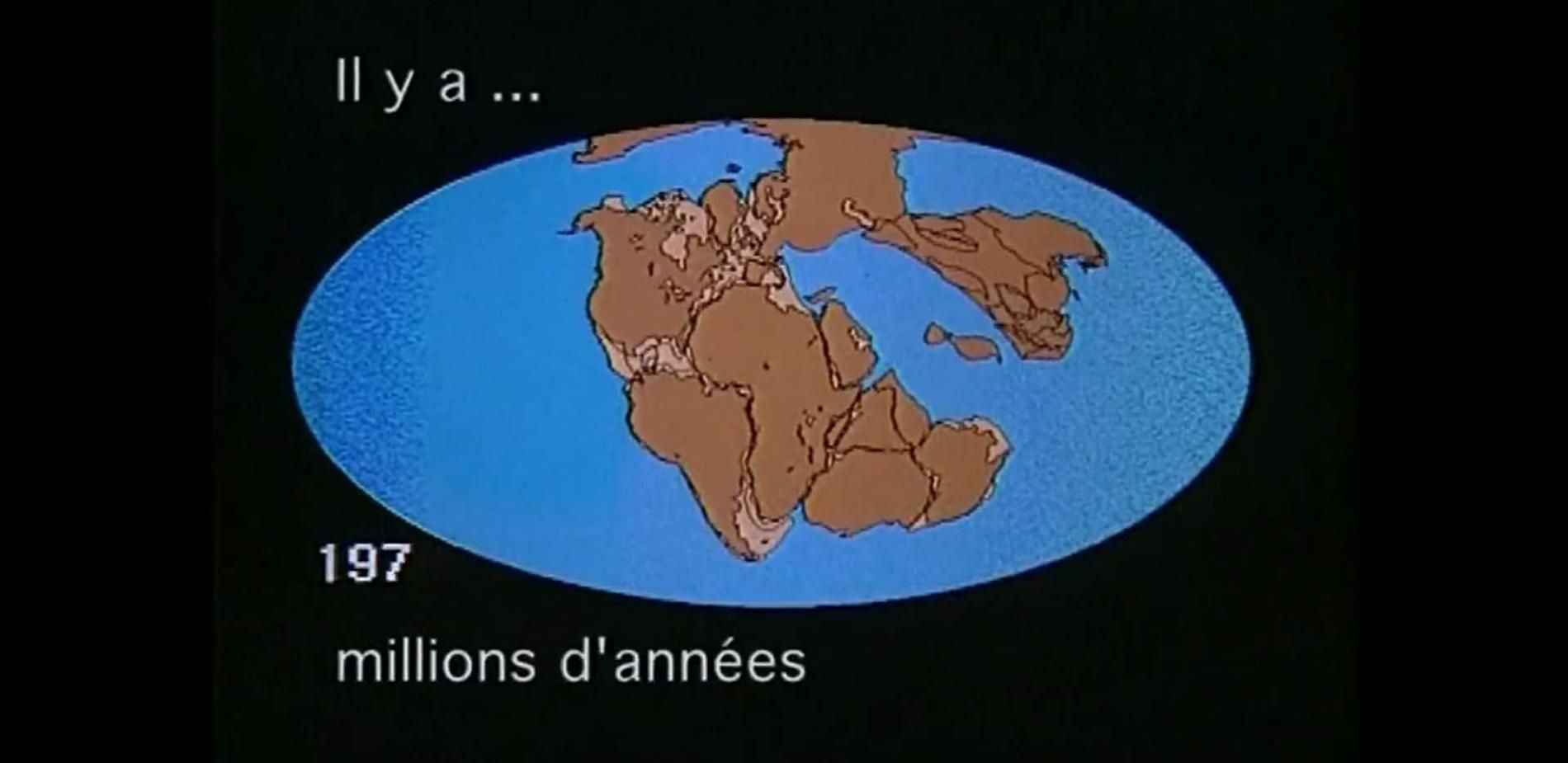 La dérive des continents depuis 200 millions d'années
