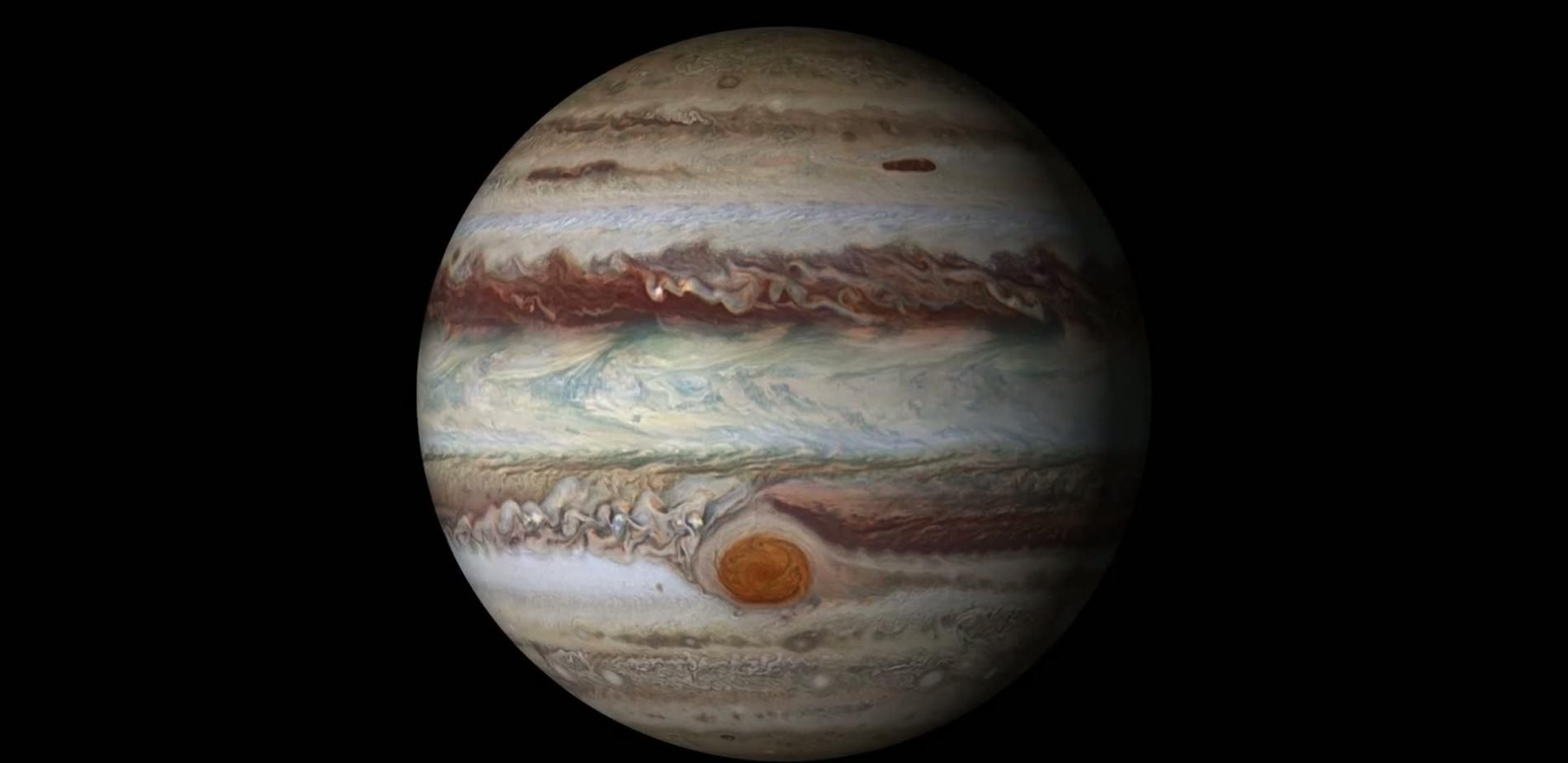 Jupiter derrière les nuages...