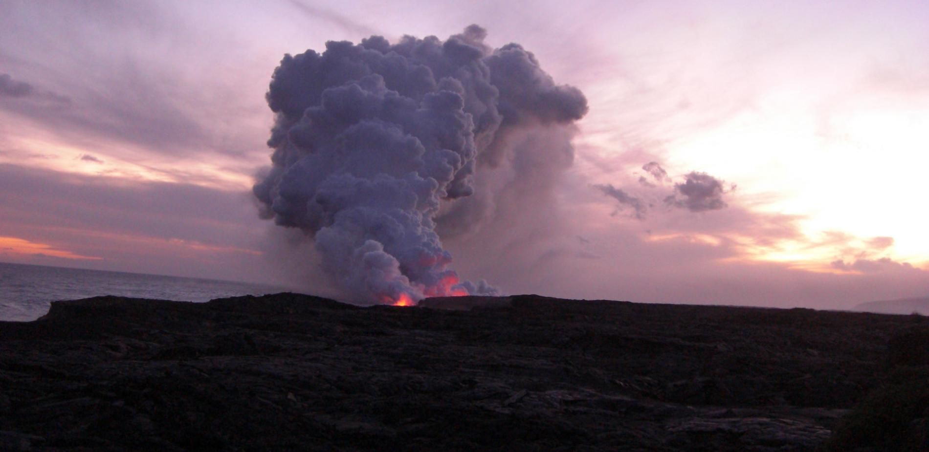 Une éruption volcanique due à la pluie ?
