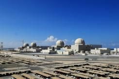 Photo diffusée le 13 février 2020 par le service de presse de la centrale nucléaire de Barakah montrant la centrale en construction en novembre 2019 dans le nord-ouest des Emirats arabes unis © Barakah Nuclear Power Plant/AFP/Archives