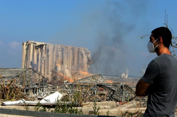 L'explosion la plus forte ressentie le 4 août à Beyrouth est celle d'un stock de 2.750 tonnes de nitrate d'amonium © AFP STR
