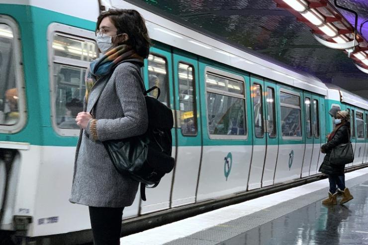 Sur la ligne 13 du métro parisien, le 4novembre 2020