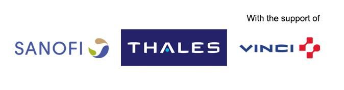 logos Sanofi, Thales, Vinci