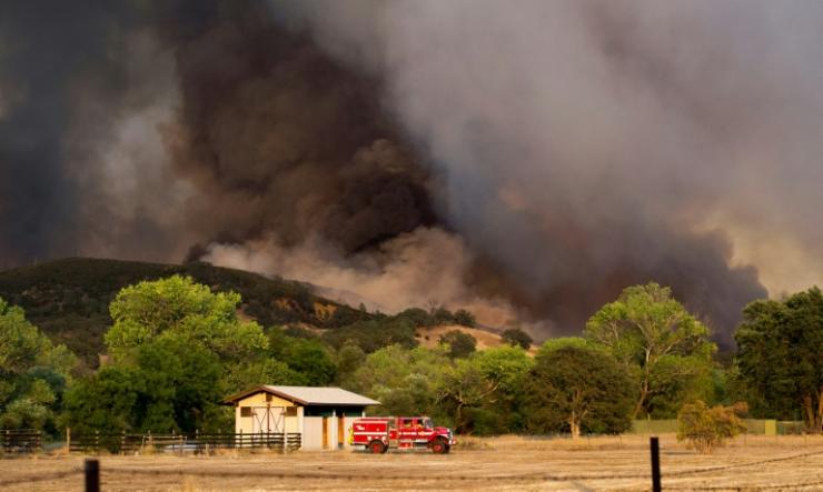 Incendie près de Clearlake (Californie), le 2 août 2015 © AFP/Archives Josh Edelson 