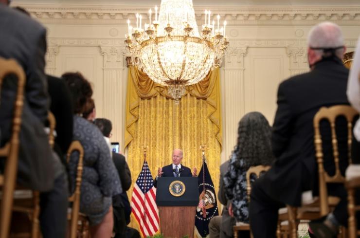 Le président Joe Biden s'exprime à la Maison Blanche le 8 septembre 2021 © Getty images North America/AFP Kevin Dietsch 