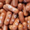 Des pilules de Molnupiravir, un antiviral contre le Covid-19, en cours de développement par le laboratoire pharmaceutique américain Merck, en partenariat avec la société de biotechnologies Rideback Biotherapeutics © Merck & Co,Inc./AFP Handout