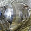 Le spectromètre de l'expérience Karlsruhe Tritium Neutrino (Katrin) à l'Institut de technologie de Karlsruhe, en Allemagne, le 17 août 2015 © dpa/AFP/Archives Uli Deck