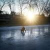 Sur un lac gelé, à Pékin, le 27 décembre 2022 © AFP Wang Zhao