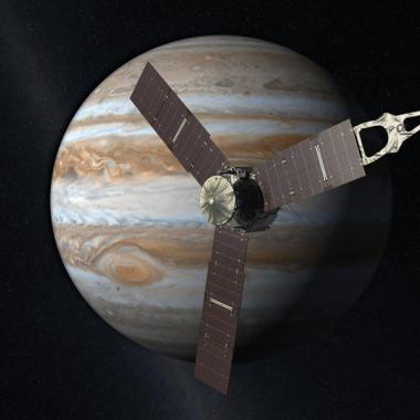 Juno en orbite autour de Jupiter