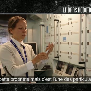 Voir la vidéo de Marina Rantanen et le bras robotique européen