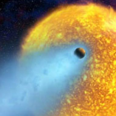 Une planète extra-solaire qui s'évapore dans l'espace ?!