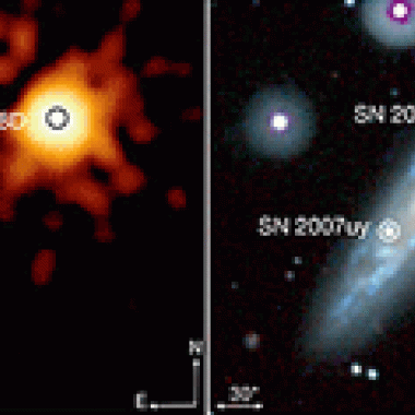Observation : une supernova naît en direct