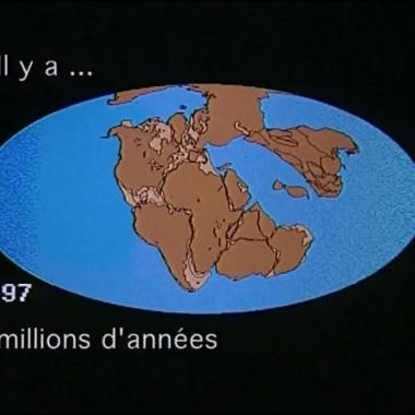 Voir la vidéo de La dérive des continents depuis 200 millions d&#039;années