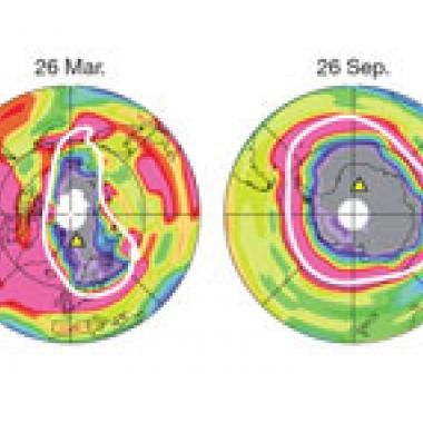 Premier trou d’ozone en Arctique 