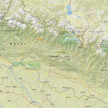 Forte réplique au Népal
