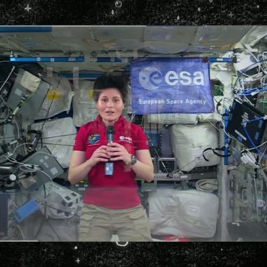 See video of Samantha Cristoforetti, in the ISS