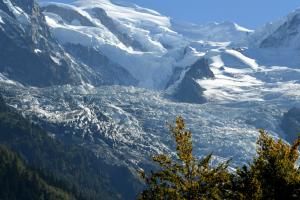 Le glacier des Bossons dans les Alpes à Chamonix-Mont Blanc en France le 28 septembre 2018  © AFP/Archives JEAN-PIERRE CLATOT