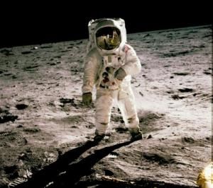 Buz Aldrin  sur la Lune