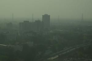 Vue de New Delhi un jour de forte pollution, le 12 mai 2021 en Inde © AFP/Archives Arun Sankar