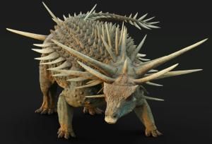 Un étrange dinosaure, recouvert d&#039;une armure avec des pointes, découvert au Maroc