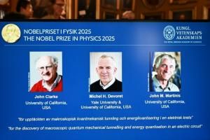 Le Nobel de physique à un trio britanno-franco-américain pour la mise en évidence macroscopique d&#039;un mécanisme quantique 