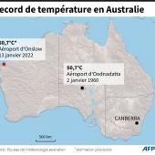 Température record relevée en Australie : 50,7 °C