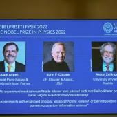 Le Nobel de physique attribué à un trio franco-austro-américain du monde quantique