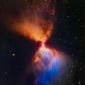 Le télescope James Webb dévoile un cliché spectaculaire d’une étoile en train de naître