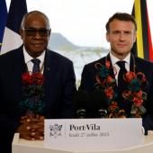 Macron lance un appel commun avec le Vanuatu face au changement climatique