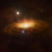 Première observation du « réveil » d&#039;un trou noir massif dans une galaxie