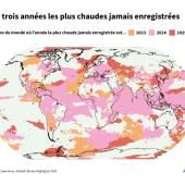 Climat : la Terre a accumulé une chaleur record en 2025, selon l’ONU 
