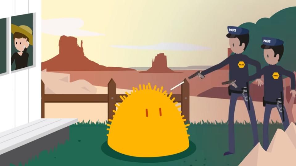 Illustration "L'incroyable blob "
