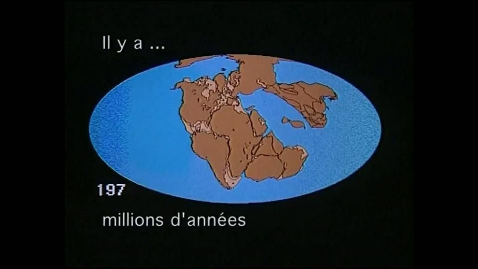 La dérive des continents depuis 200 millions d'années